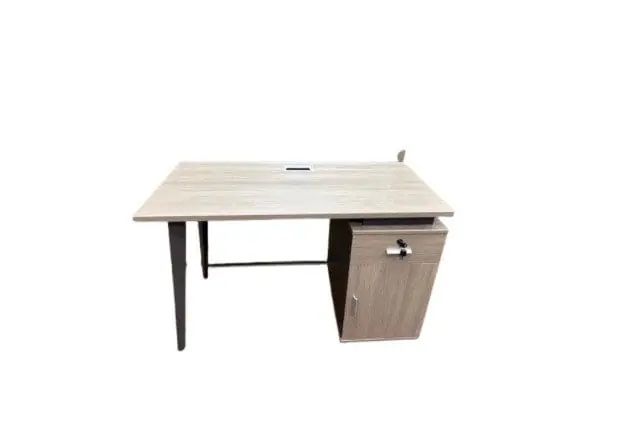 48” x 24” Single Pedestal Desk Ref. KM-303 from ETTES Office Furniture