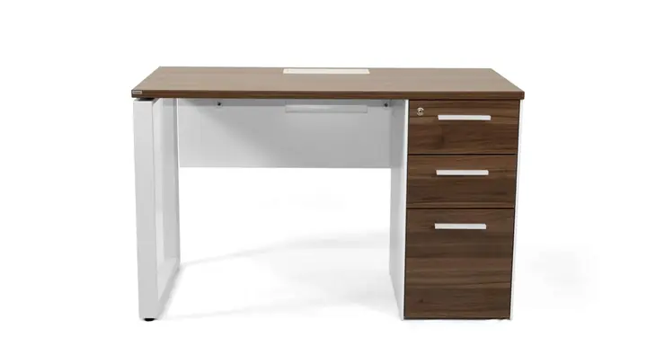 60” x 28” Single Pedestal Desk Ref DL 60 from ETTES Office Furniture