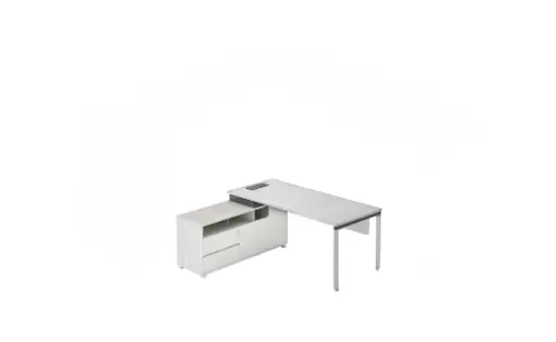 72” x 62” L Shaped Desk Ref. DU86 from ETTES Office Furniture